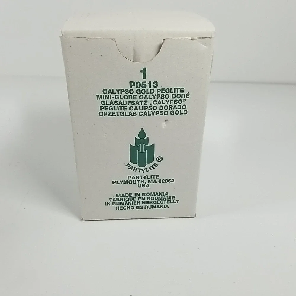 Partylite P0513 Calypso Gold Peglite Votive Cup Candle Holder